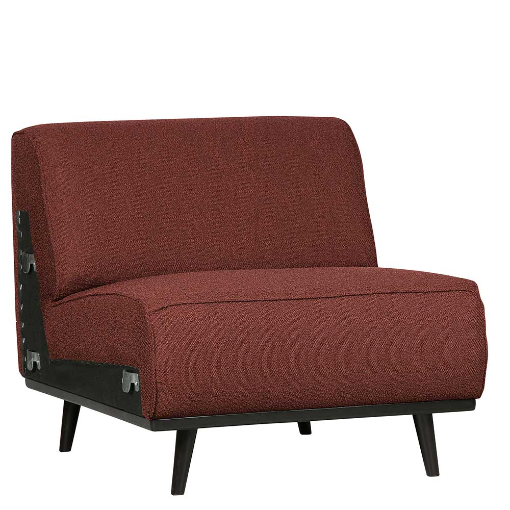 Sofa Element in Kastanienbraun Boucle - Usseaux