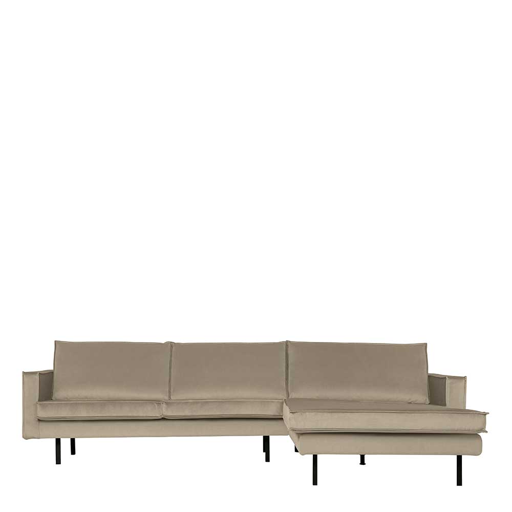 L Sofa in Khaki und Schwarz - Retro Style - Afeiro