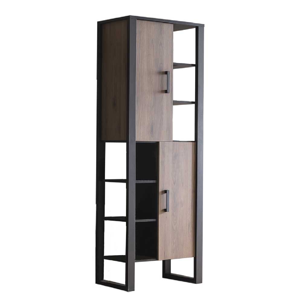 75x201x39 Standregal mit 6 Fächern & 2 Türen - Dudleys