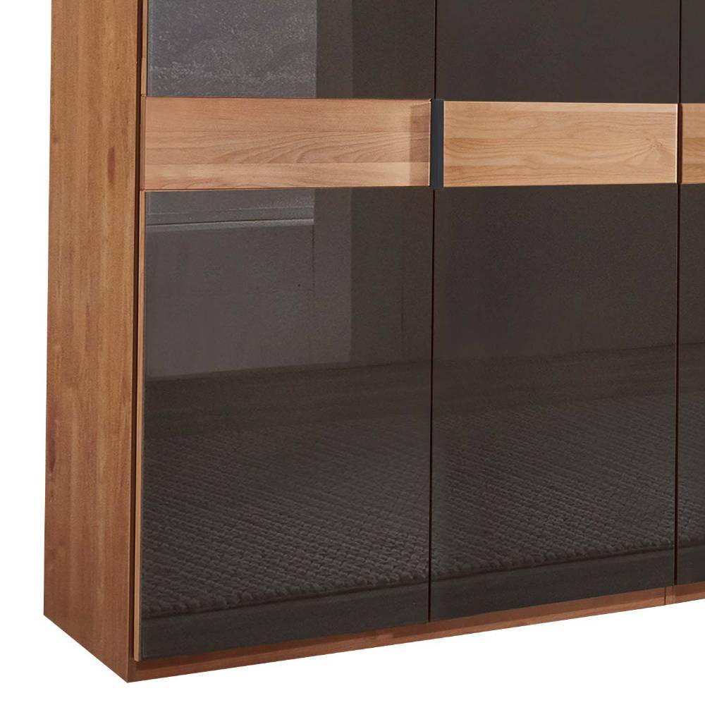 7-türiger Schlafzimmerschrank mit Glas Front - Hung