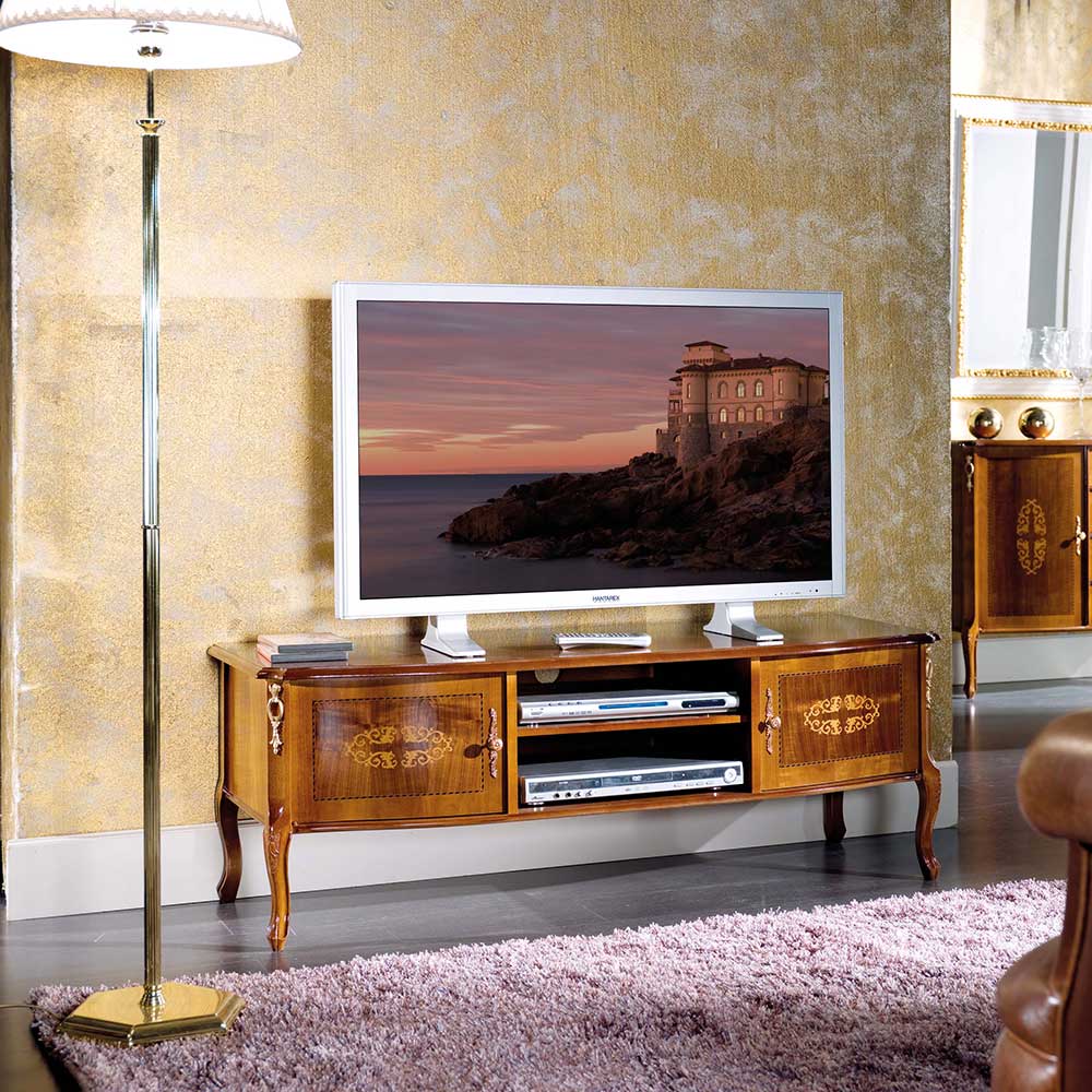 50 cm hohe TV Kommode Natale im Barockstil