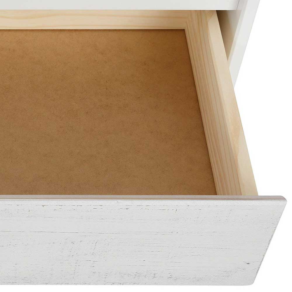 Günstiges Kombi Highboard in Weiß lasiert - Vagniu