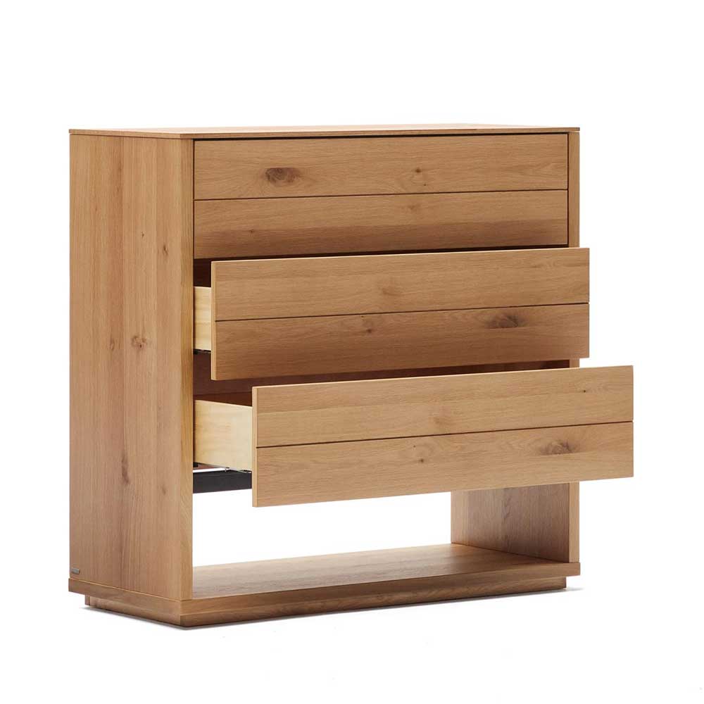 Moderne Kommode mit drei Schubladen und Fach - Algaro