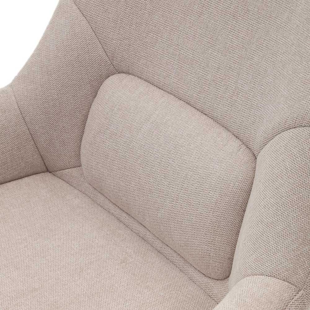 Design Sessel in Beige Chenille - Bitania