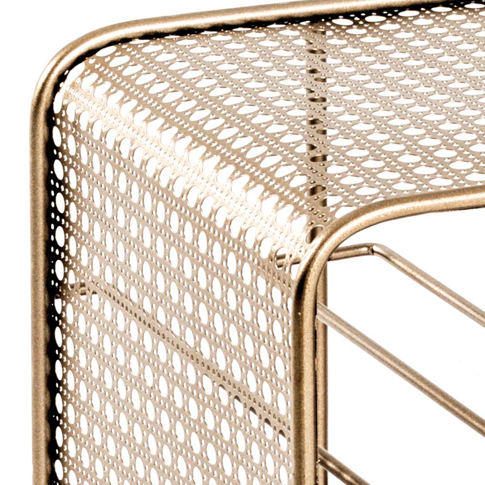 30x46x24 Weinregal aus Stahl in Gold - Loukan