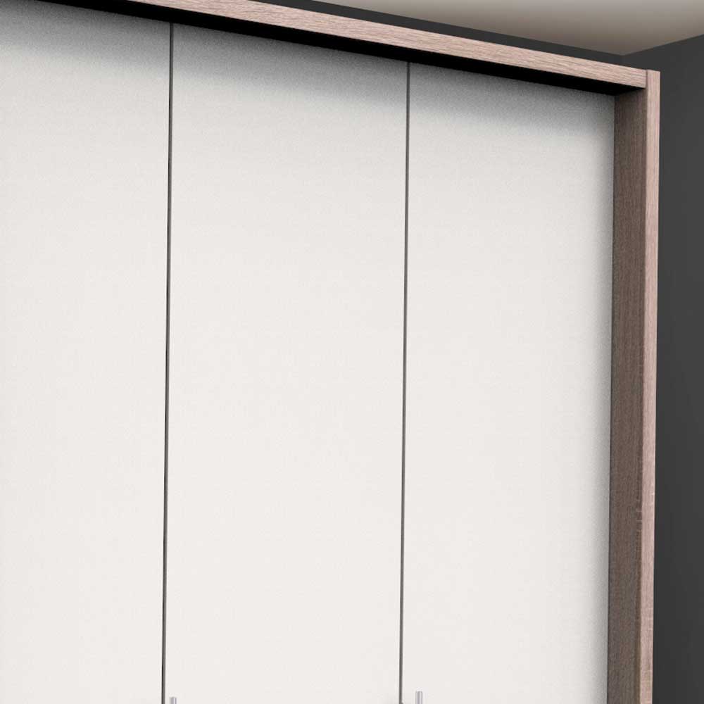 Kleiderschrank mit 150cm Breite in Weiß - Vaclyn