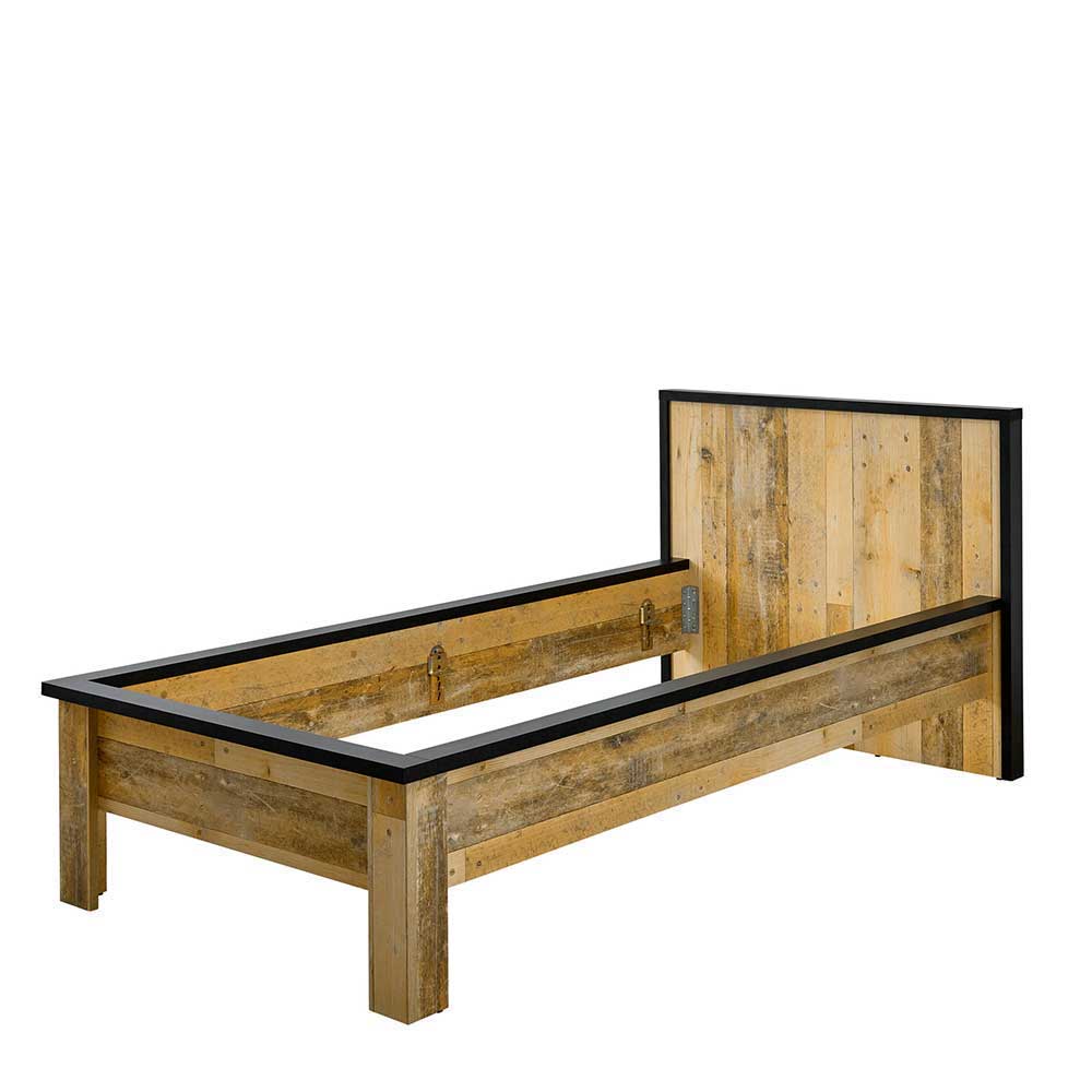 Komplett Schlafzimmer mit Einzelbett - Naiavio (vierteilig)
