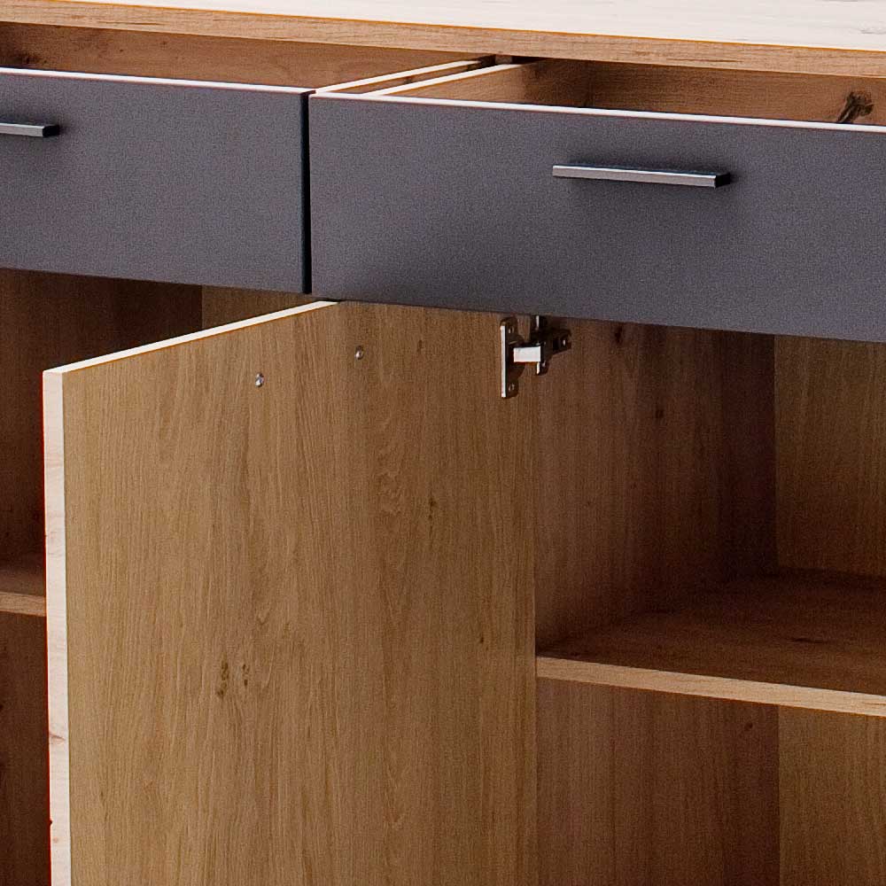 180x85x43 MDF Sideboard mit Sockelgestell - Vecenda