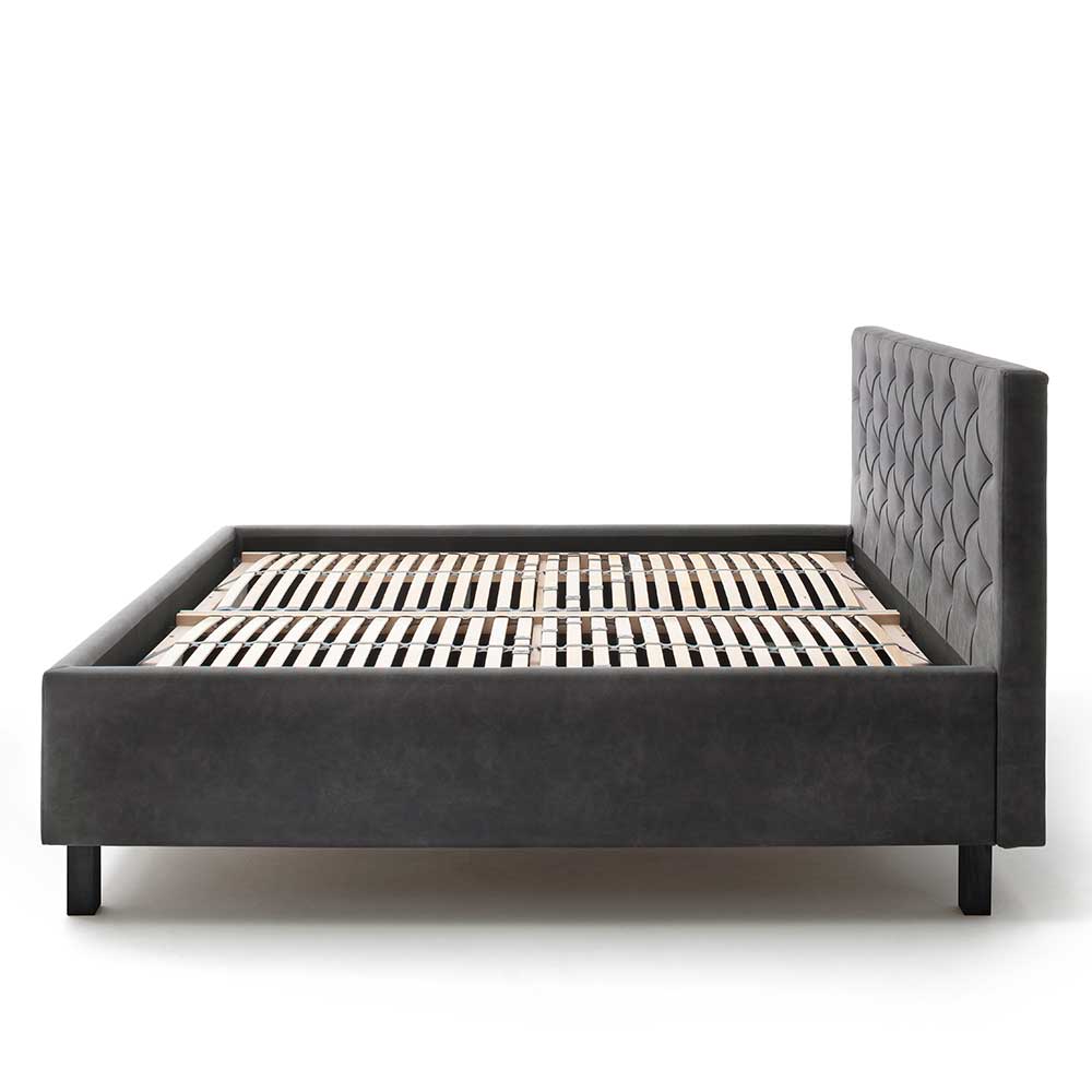 Microfaser Doppelbett mit Bettkasten - Canossa