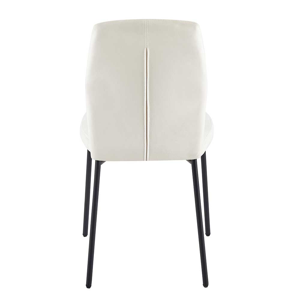 Esszimmerstuhl in Beige Samtbezug - Howard (2er Set)