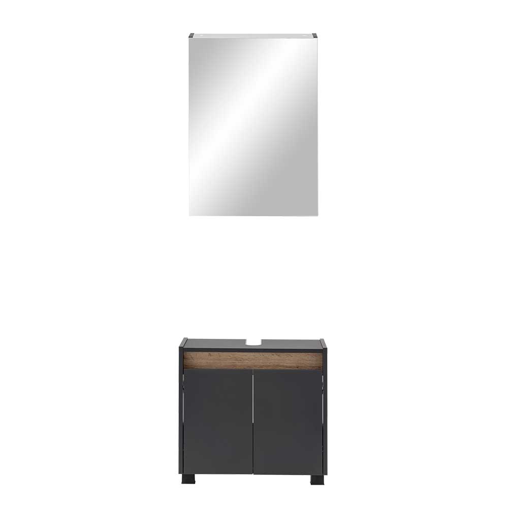 Beckenschrank & Spiegelschrank Kombi - Marcius (zweiteilig)