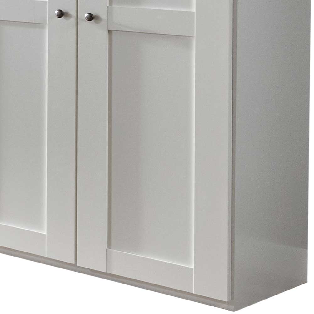 5-türiger Schlafzimmer Kleiderschrank in Weiß - Ignacio
