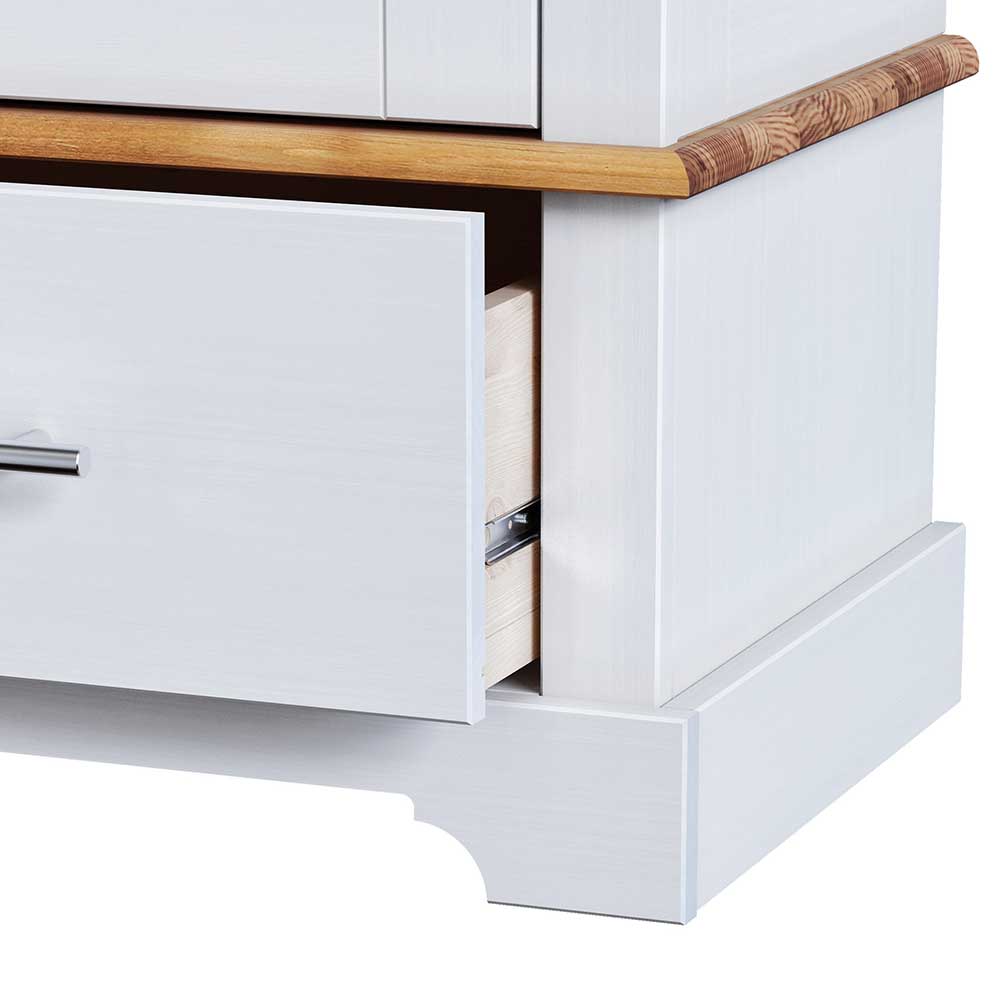 Modern Country Vitrinenschrank zweifarbig - Eyzaco