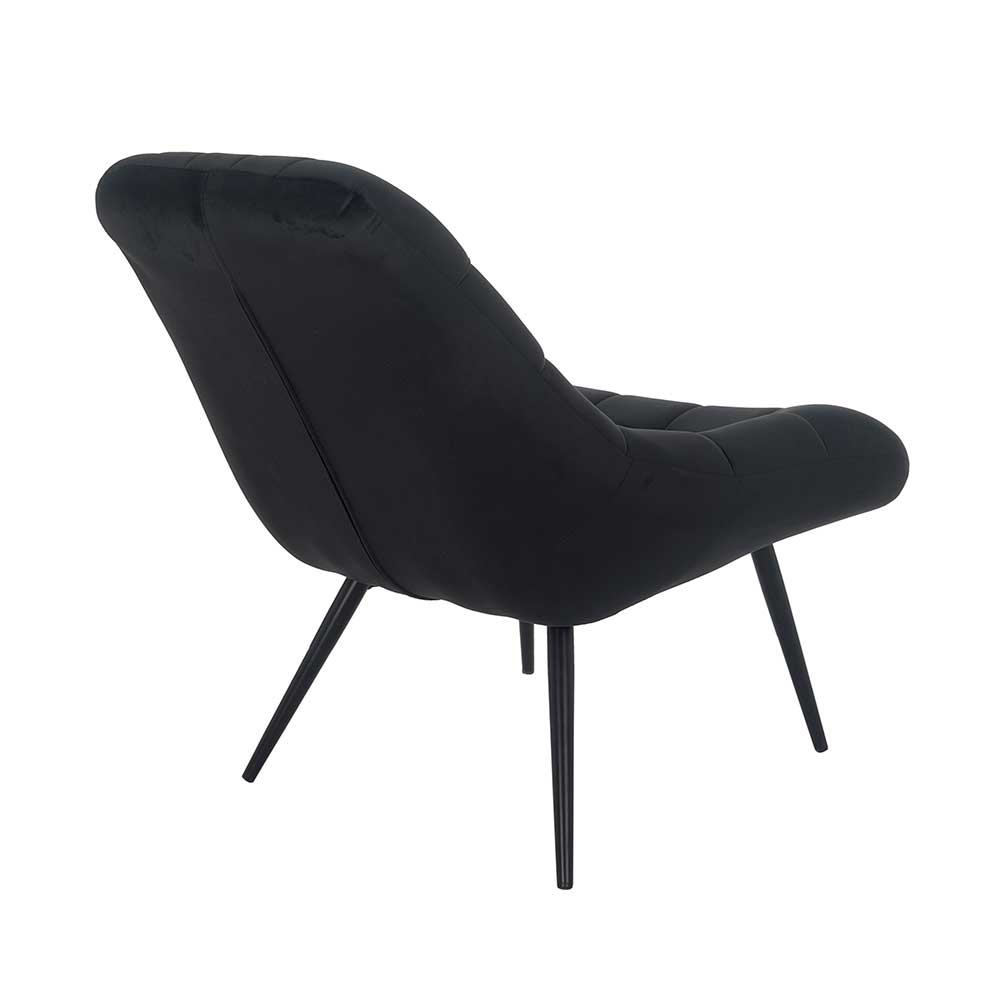 Schwarzer Wohnzimmer Sessel ohne Armlehnen - Ambia