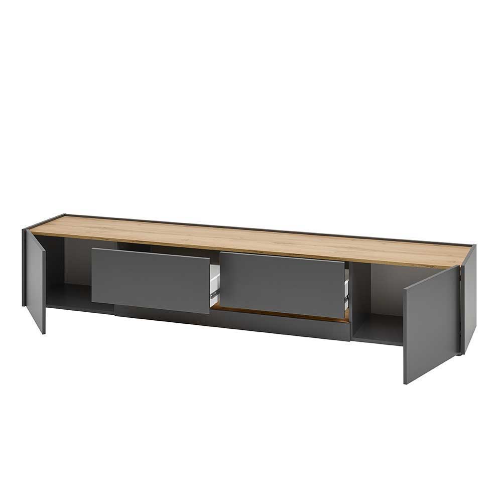 Wohnzimmer TV Anbauwand Kombi - Ahilav (dreiteilig)