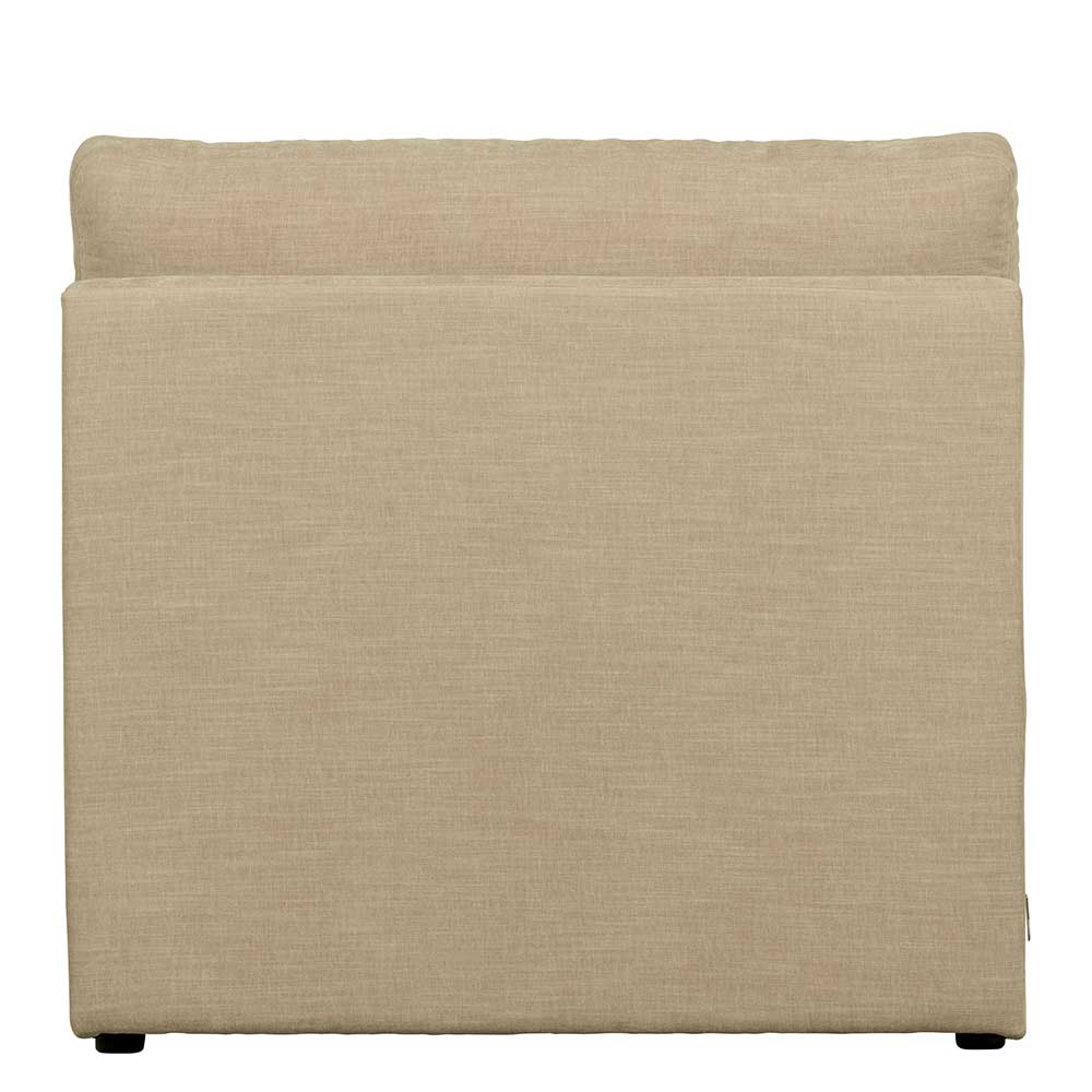 Sofamodul mit Rückenlehne in Beige Stoff - Jona