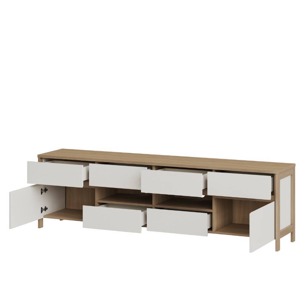 Highboard und TV-Board und Wandboard Set - Ovidio (dreiteilig)