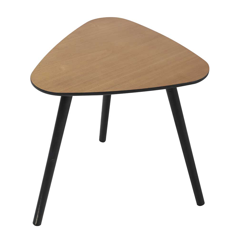 Mid Century Beistelltisch mit dreieckiger Tischplatte - Beaching