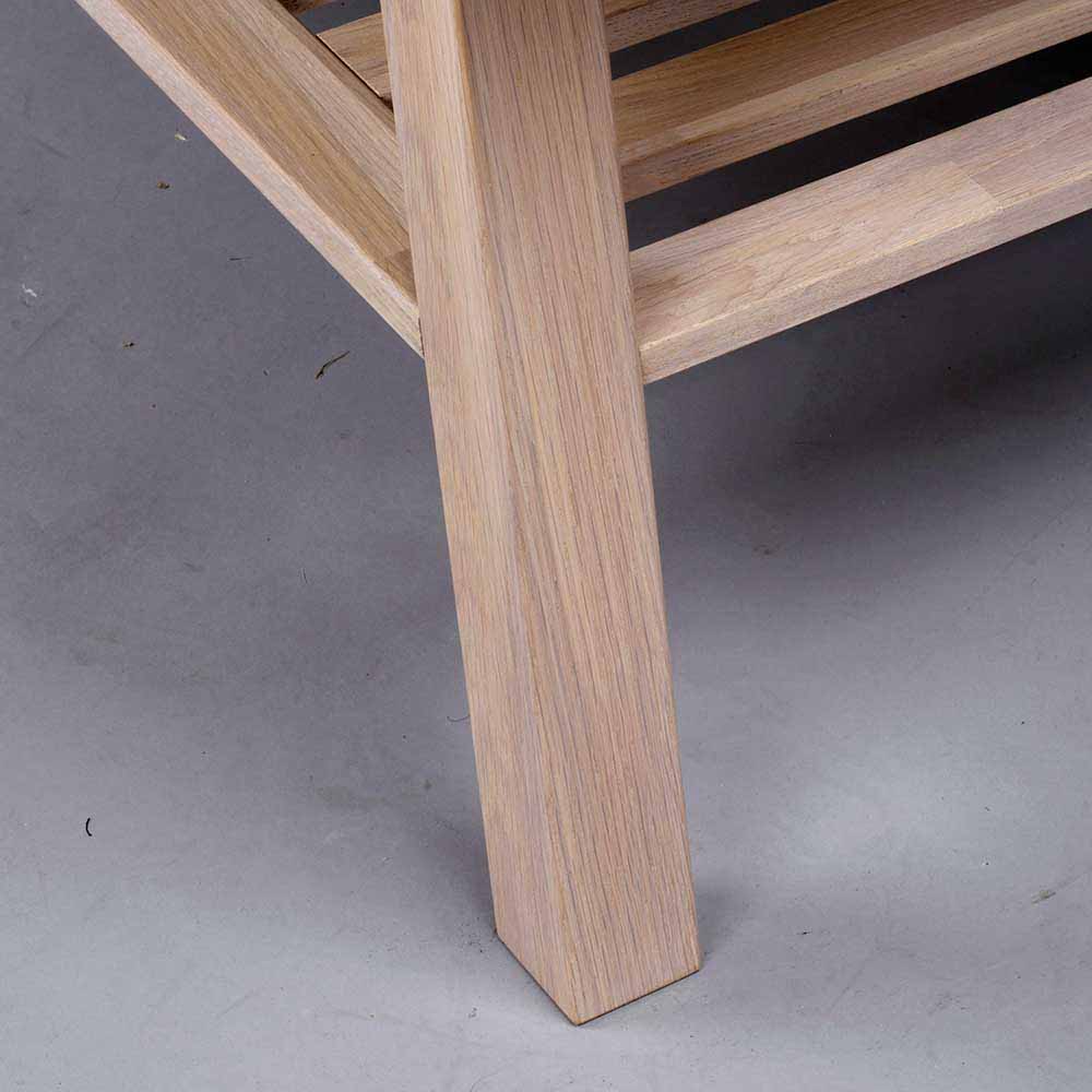 Eichenholz Sofatisch in White Wash - Dioca