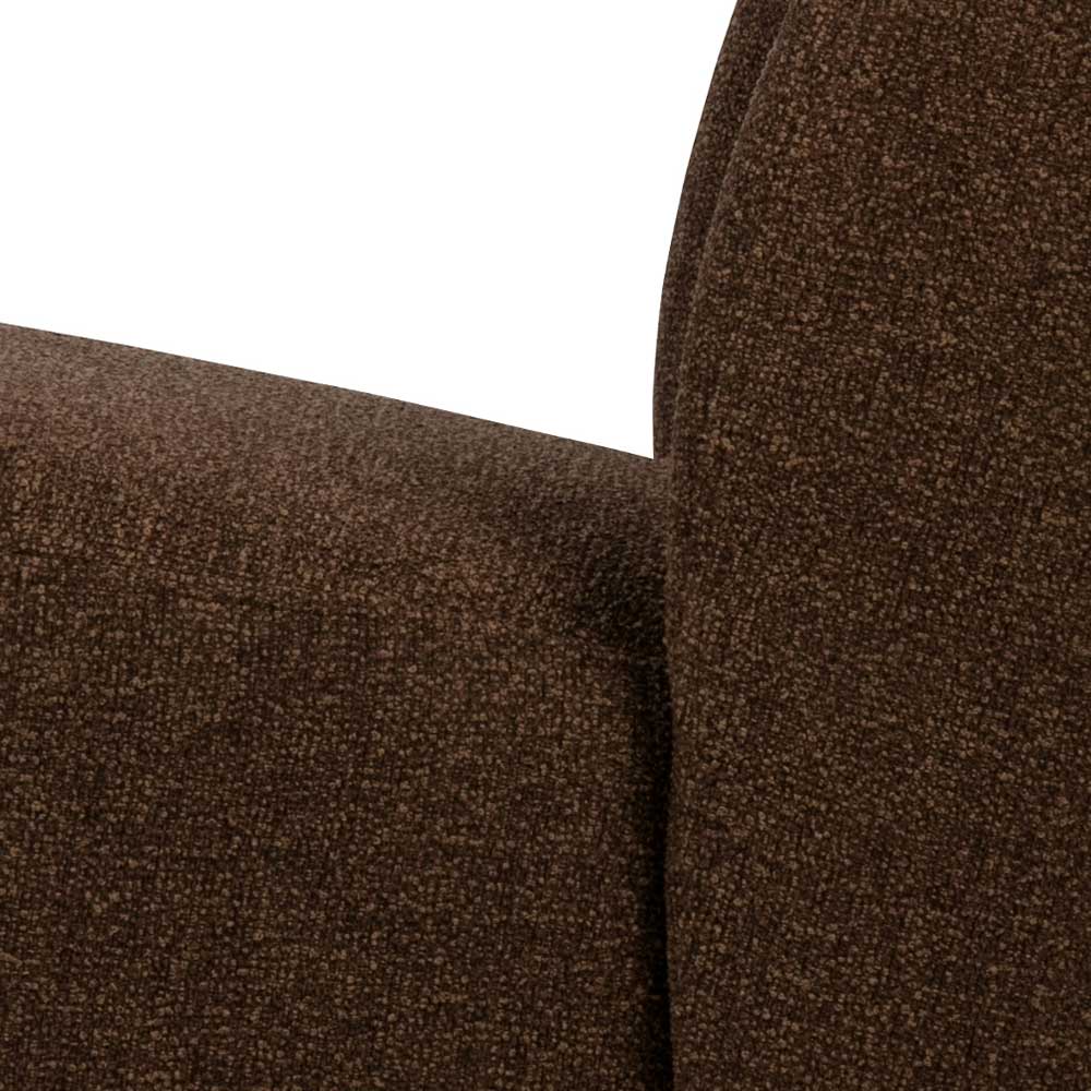 Wohnraum Webstoff Sessel in Braun - Ginnos