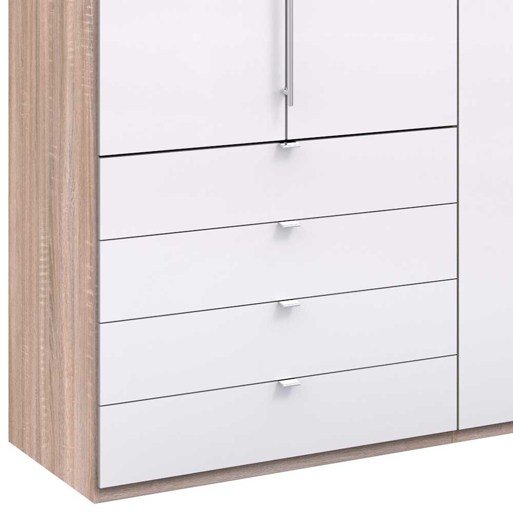 Glasbeschichteter Kleiderschrank mit zwei Falttüren - Bosays