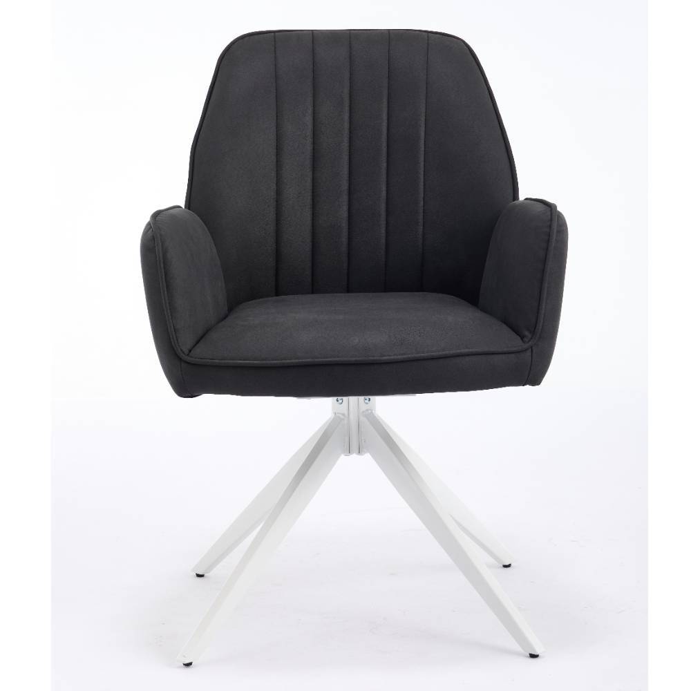 Tischsessel in Anthrazit - Minea (2er Set)