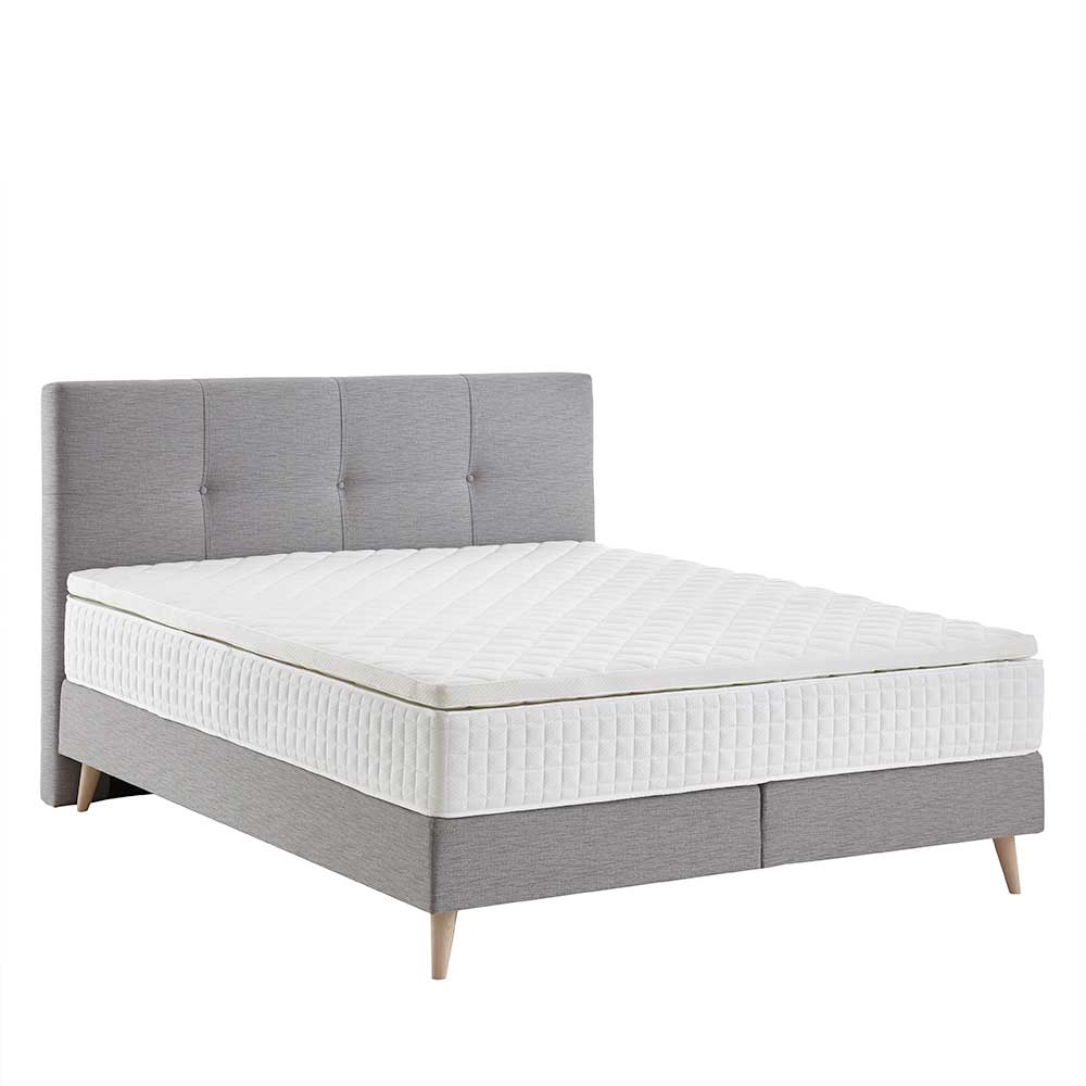 180x200 Boxspringbett mit Matratze & Topper - Slope