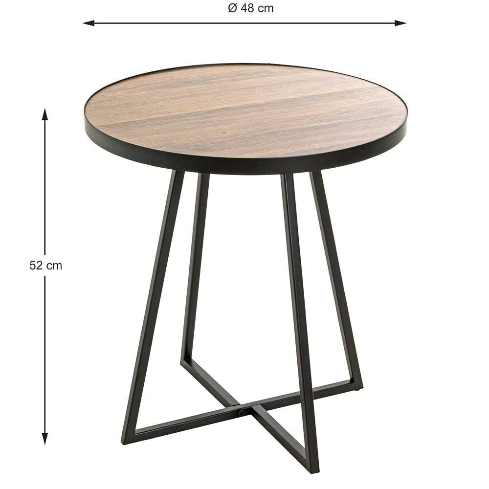 Runder Beistelltisch mit 52 cm Höhe - Zyaman