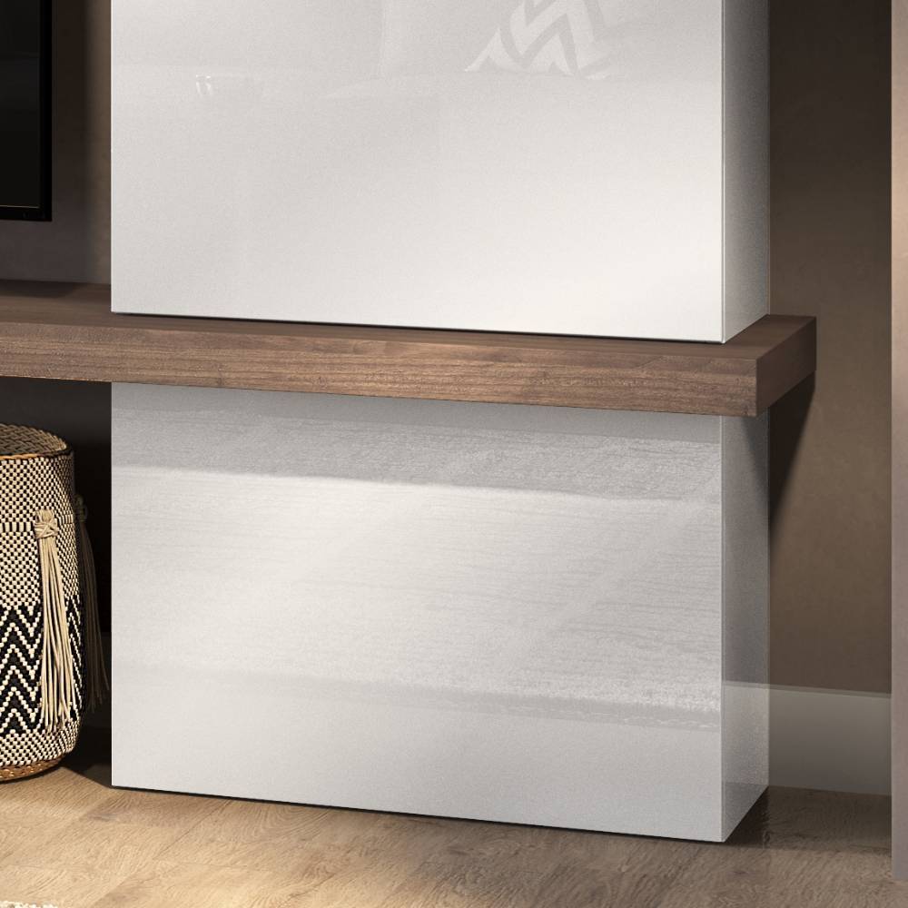 Wohnzimmer-Design-Wohnwand Set - Pelitus (neunteilig)