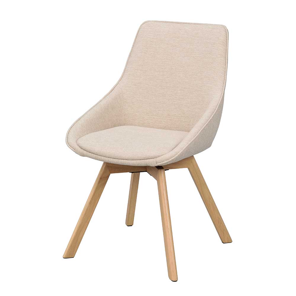 Esstisch Drehstuhl in Creme - Tokatos (2er Set)