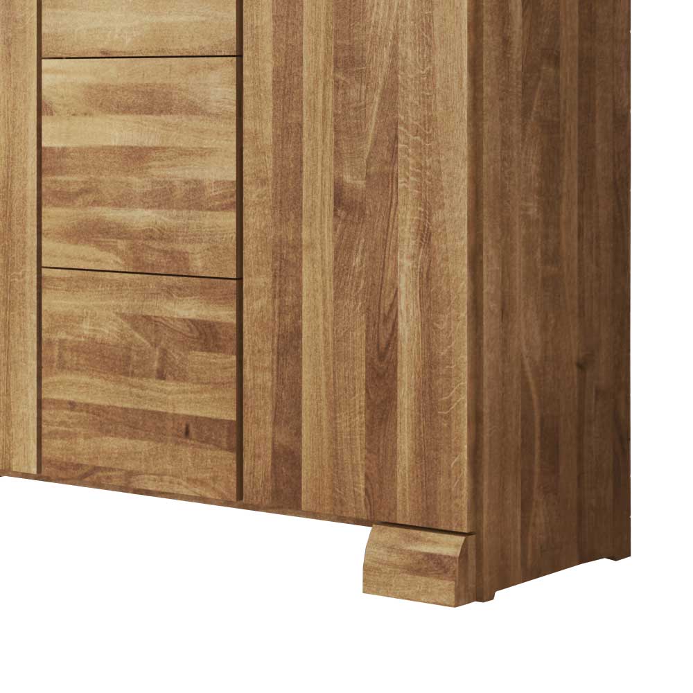 Wildeiche Sideboard Vaskov massiv geölt