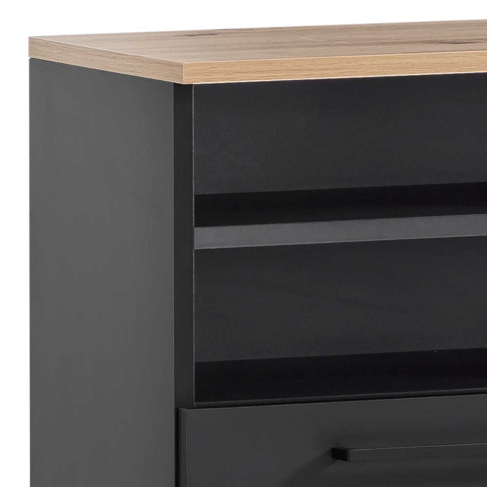 Hängender Badschrank mit zwei Fächern und Türen - Riguna