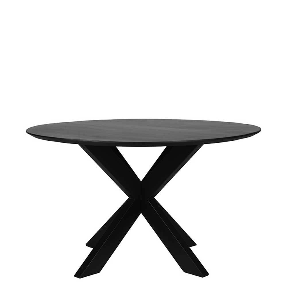 130 cm runder Tisch in Schwarz - Latemar