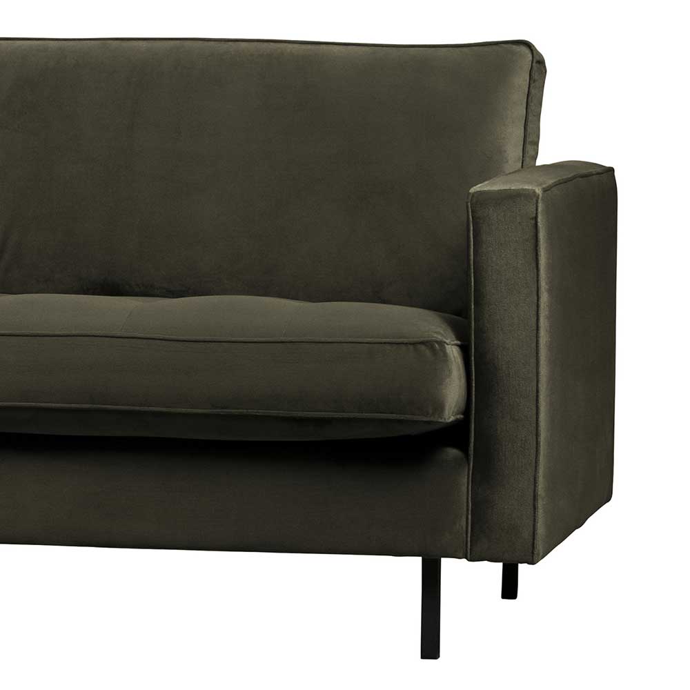 Wohnzimmer Sofa in Dunkelgrün Samtbezug - Lasirena