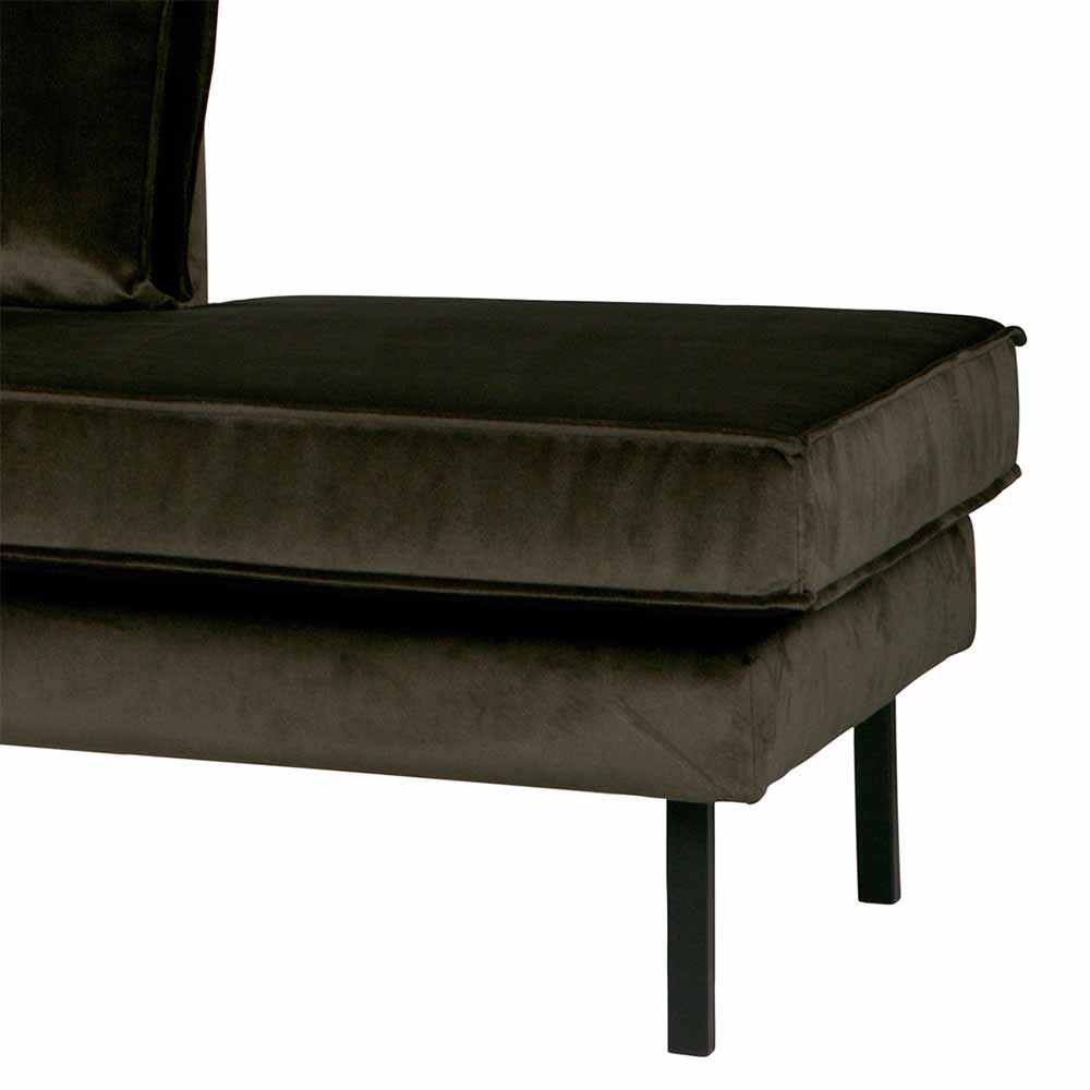 Daybed Jantal mit Samt dunkelgrün