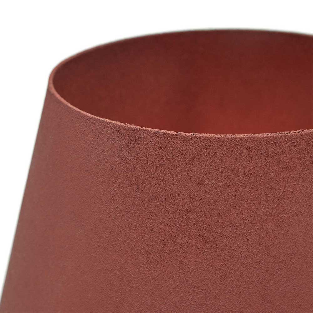 Metall Tischleuchte in Terracotta - Dorian