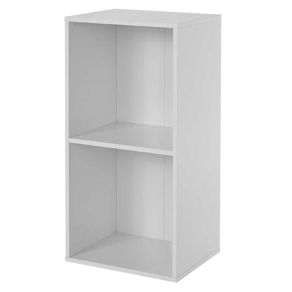 43x85x35 Weißes Regal mit Rückwand - Apyva