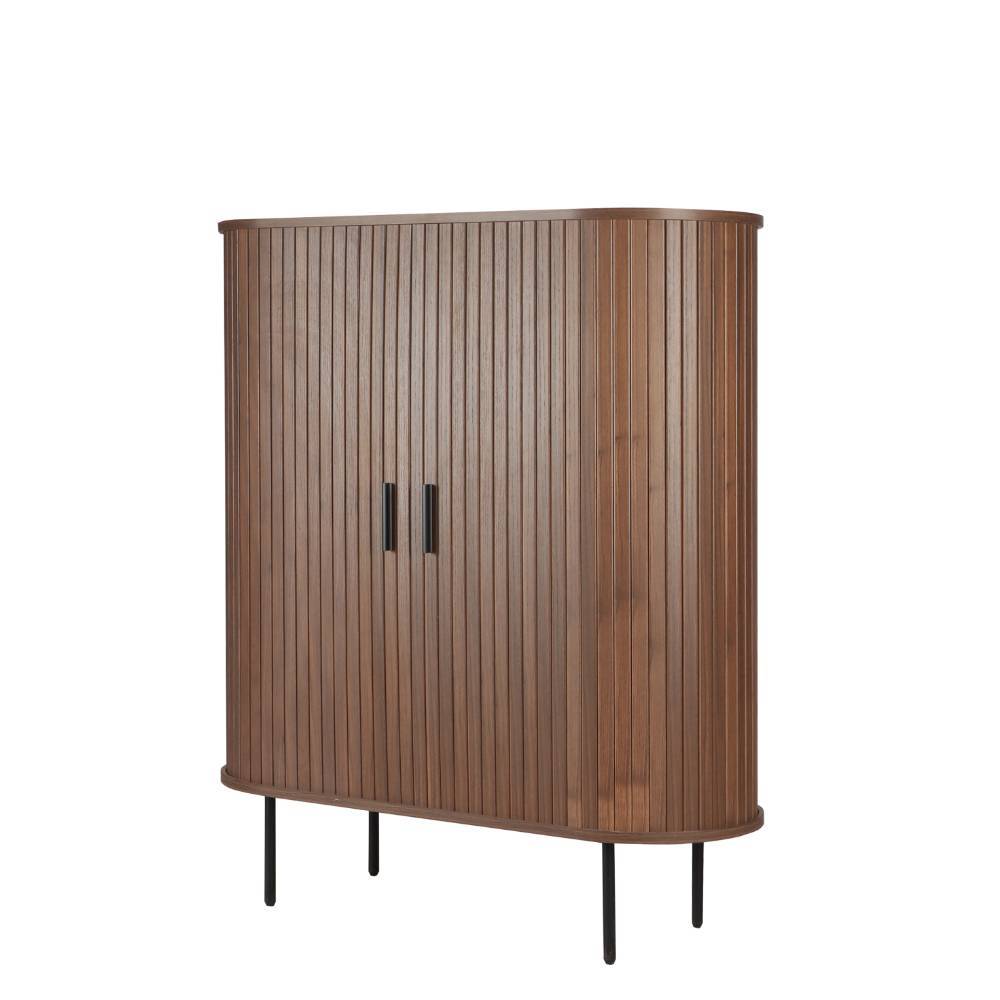 Ovales Highboard mit Schiebetüren - Arura
