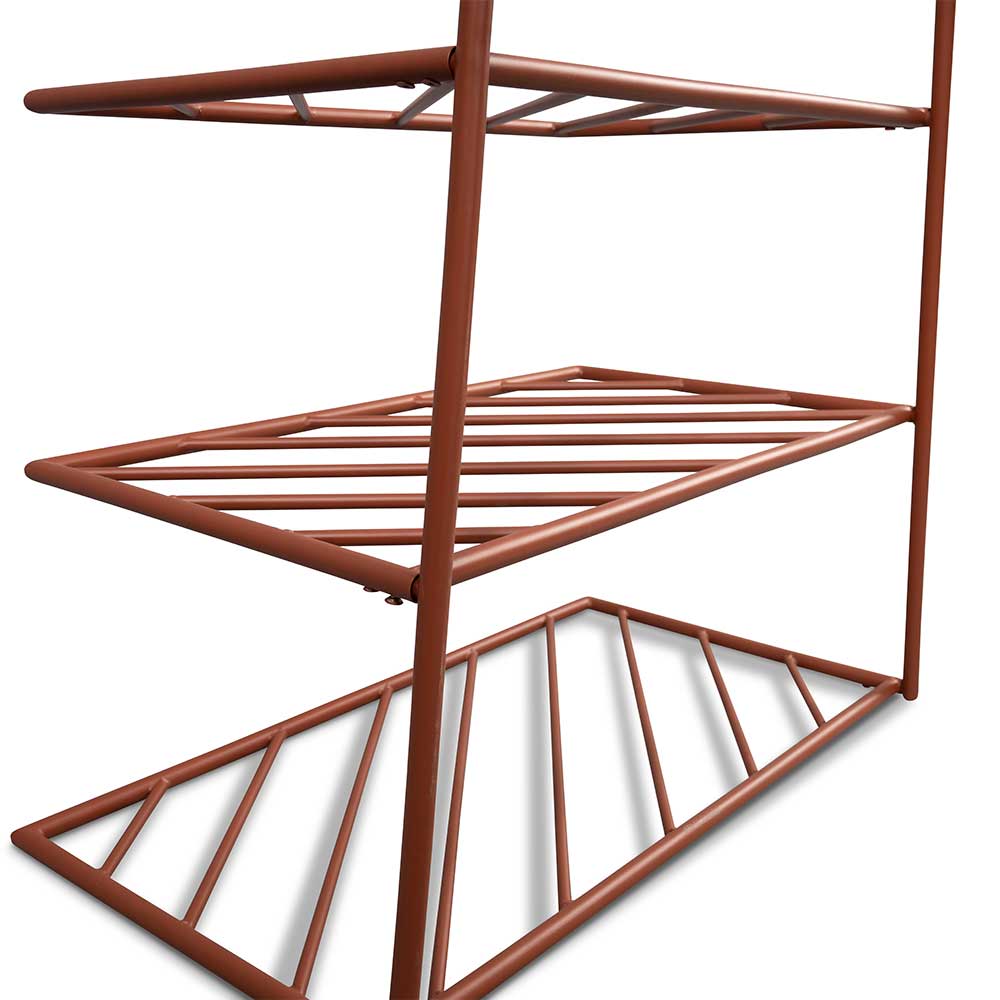 Metall Garderobe in Rostfarben - Estren