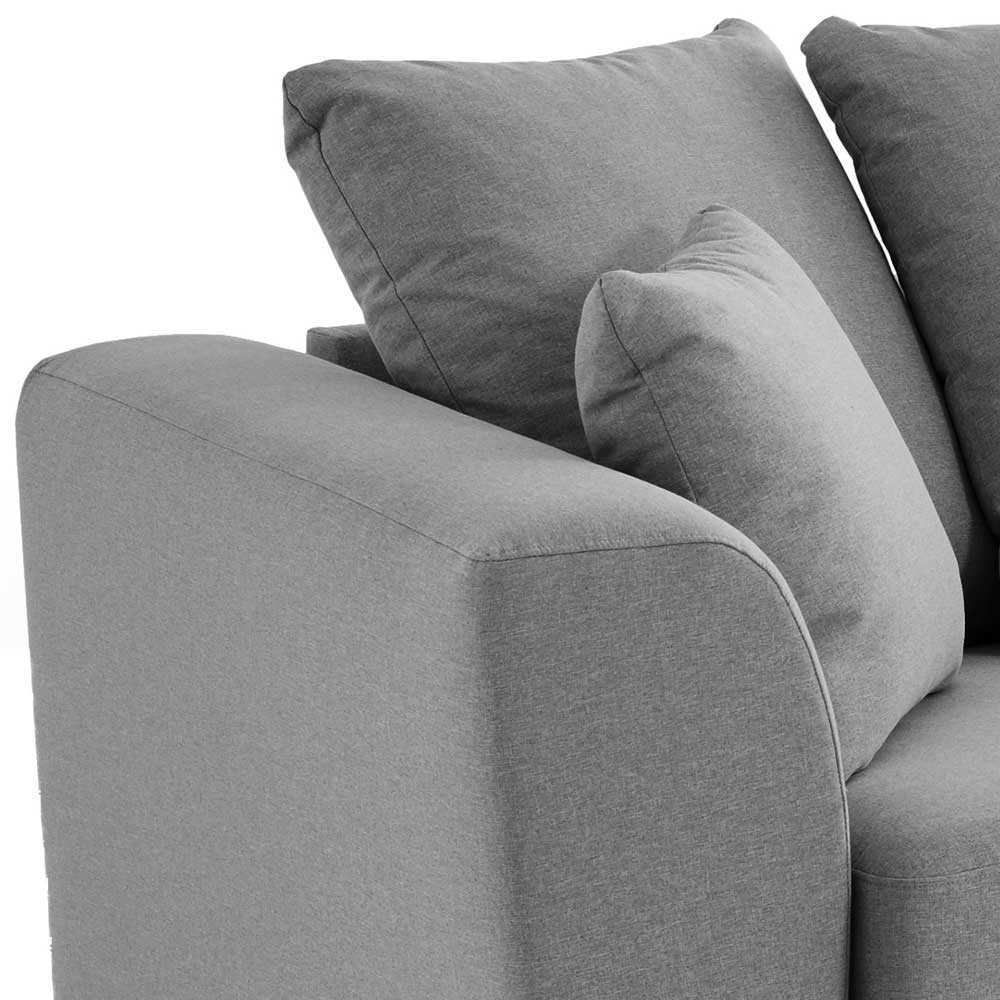 Graues Sofa Dreisitzer mit Armlehnen - Ionesa