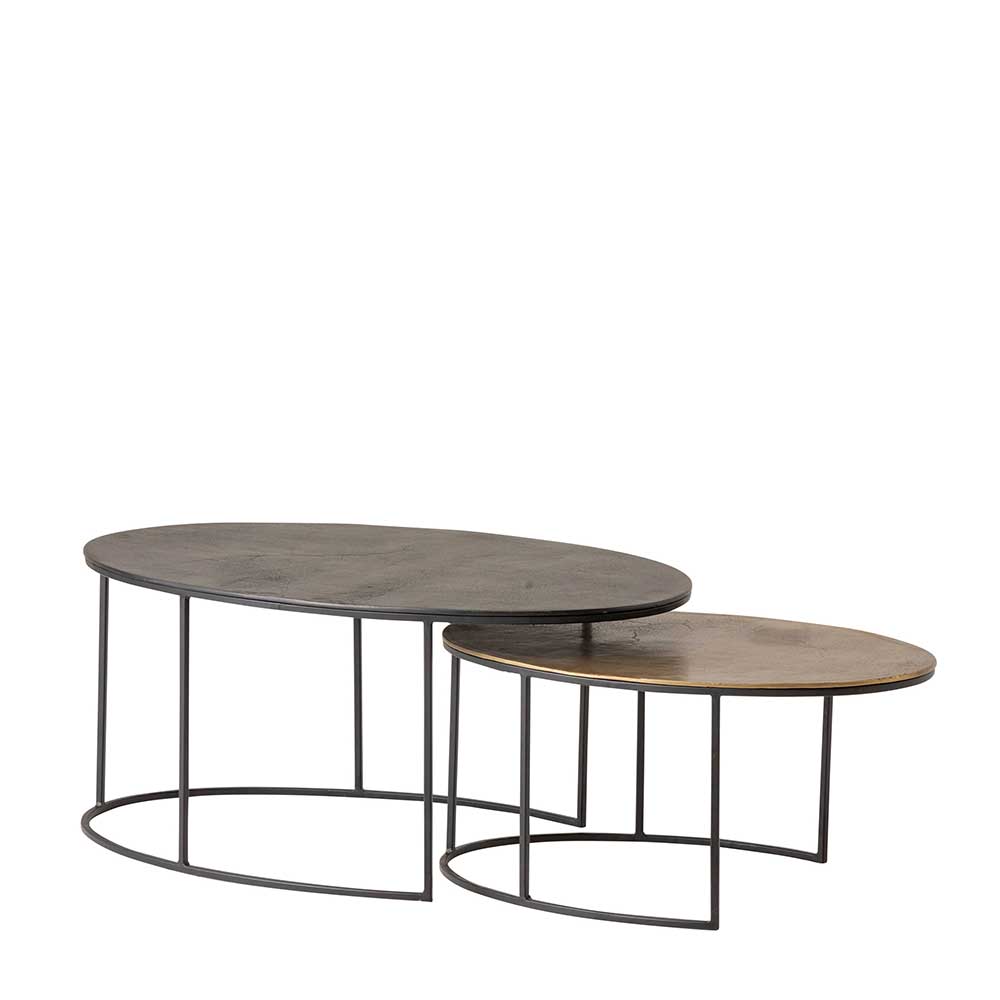 Couchtisch Set in Oval - Grenvana (zweiteilig)