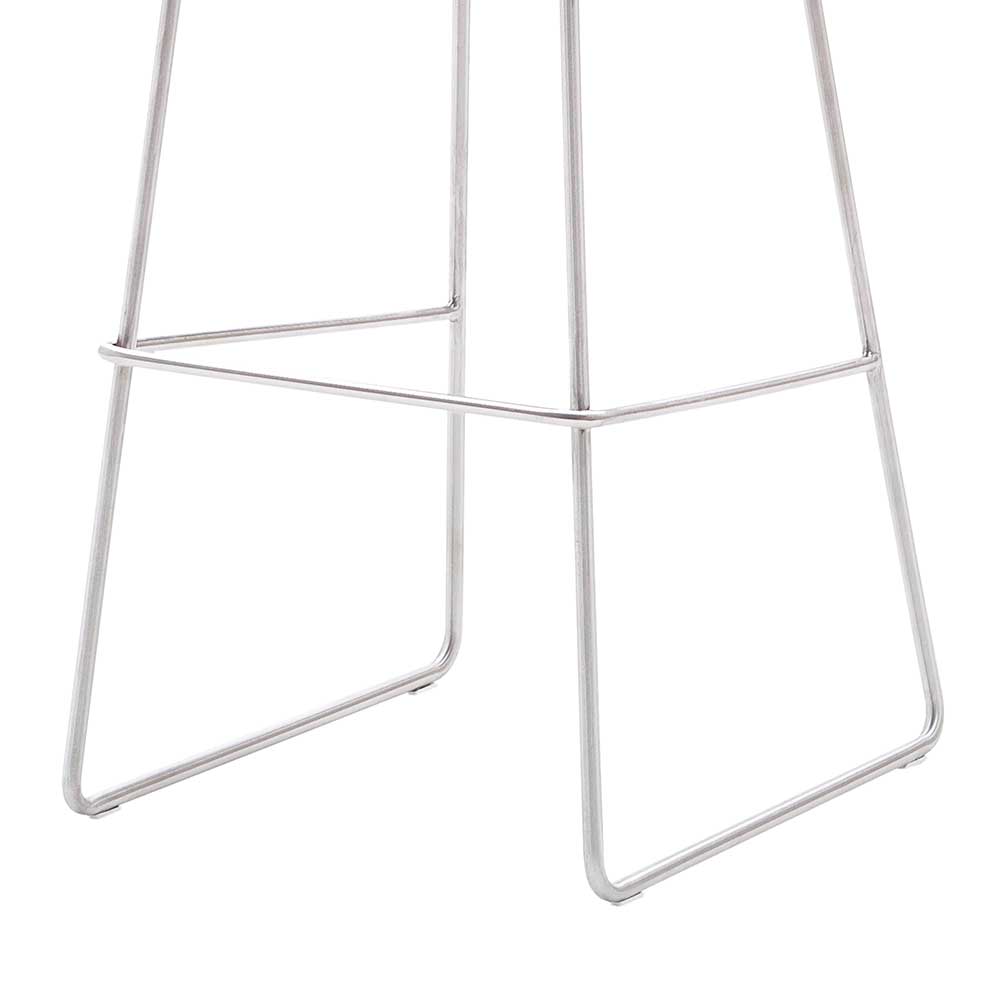 Barhocker mit Lehne in Anthrazit - Duckey (2er Set)