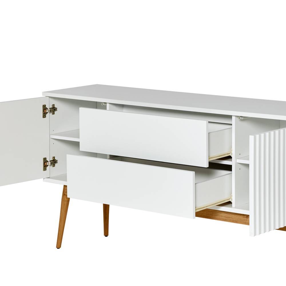 Scandi Chic Sideboard in Weiß - Cocoa