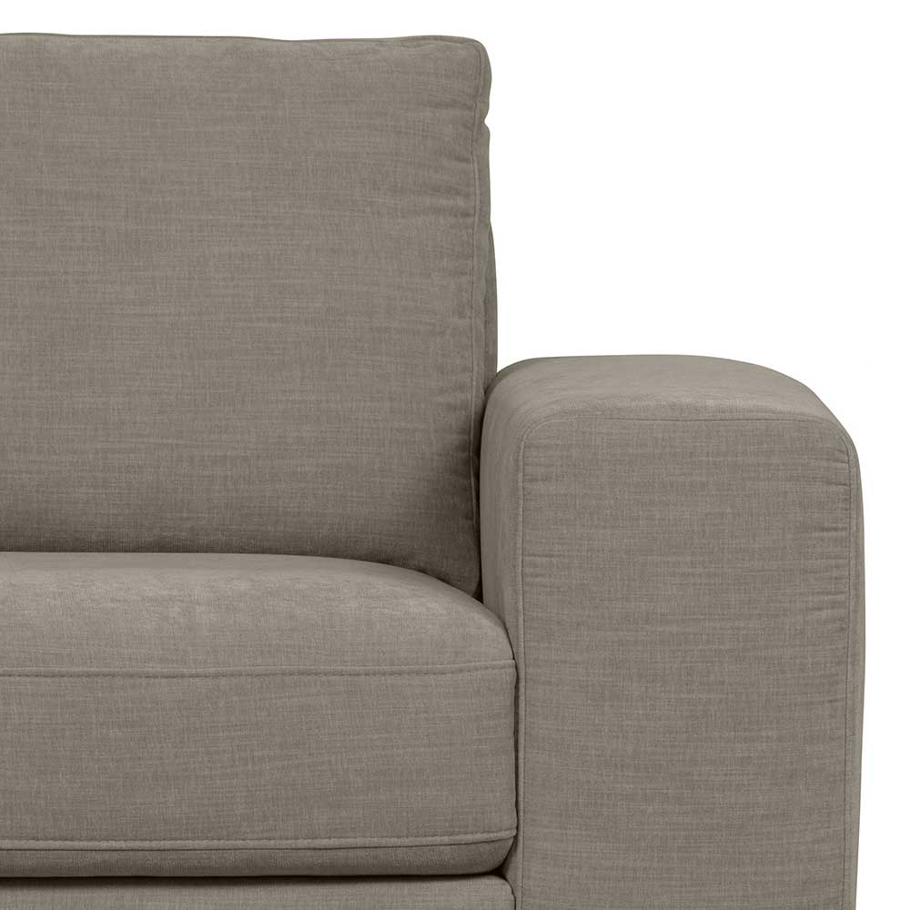 Couchmodul mit Armlehne rechts in Grau - Gregg