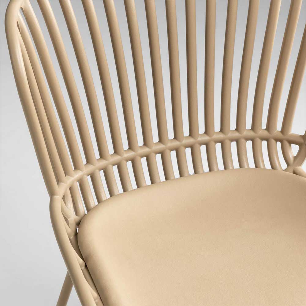 Esszimmer Designstühle in Beige - Libonato (4er Set)