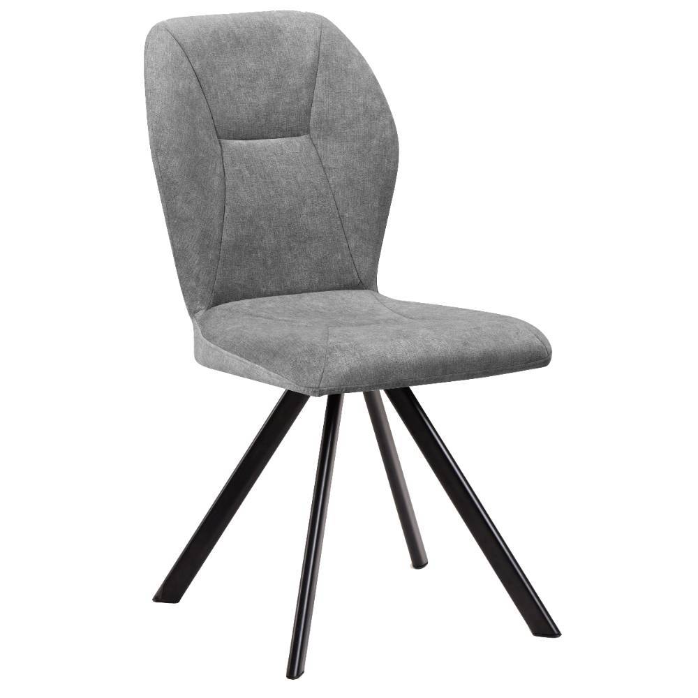 Esszimmer-Drehstühle in Grau - Pogarana (2er Set)