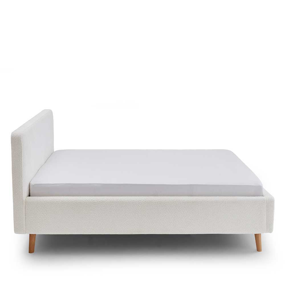 Webplüsch Polsterbett in Creme - Mona
