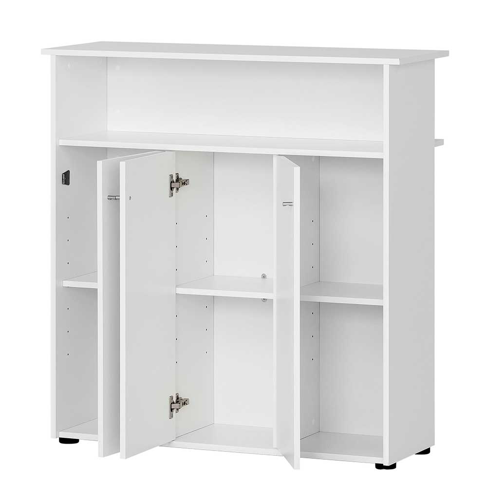 107x111x44 Office Tresen Theke in Weiß - Empire