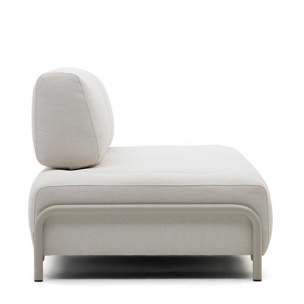 Dreisitzer Couch ohne Armlehnen in Beige - Turena