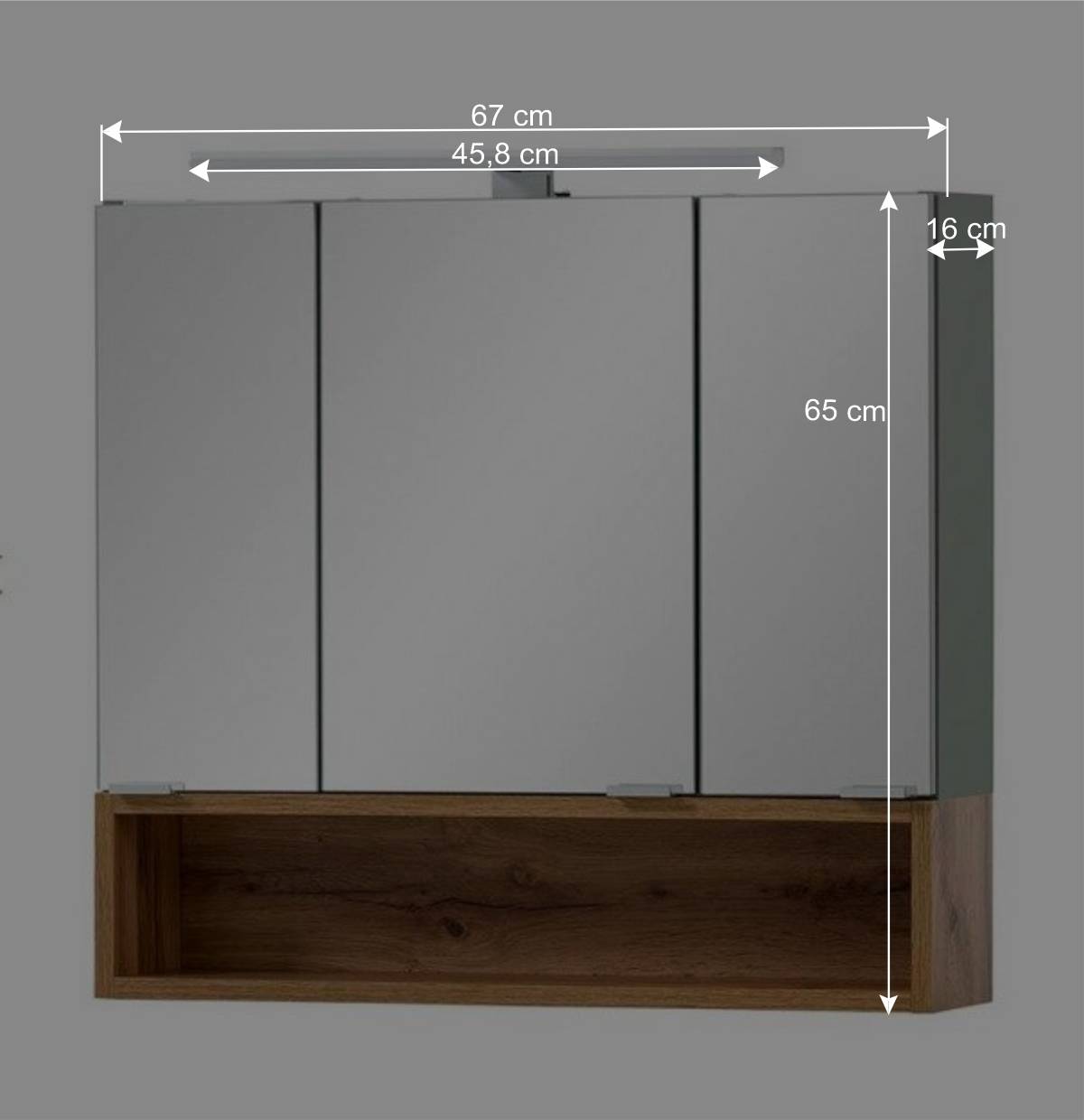 Waschplatz Möbel im Skandi Design - Liz (zweiteilig)